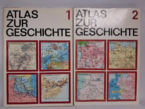 Buch: Atlas zur Geschichte in zwei Bänden, Hermann Haack Verlag, 1973/1982
