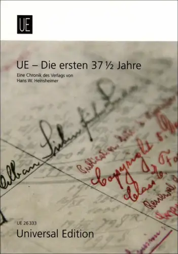 Buch: UE - Die ersten 37,5 Jahre, Eine Chronik des Verlags, Heinsheimer, Hans W.