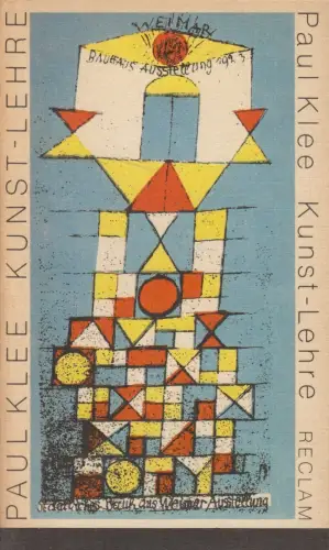 Buch: Kunst-Lehre, Paul Klee, Reclams Universal-Bibliothek, 1987, gebraucht, gut