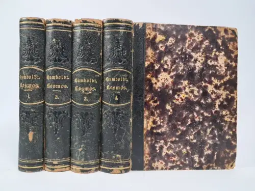 Buch: Kosmos. Alexander von Humboldt, 4 Bände, 1845 ff., J.G. Cotta'scher Verlag