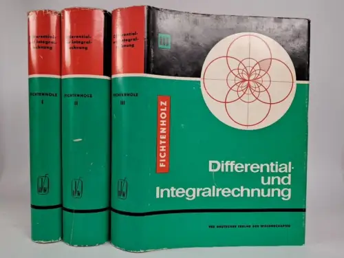 Buch: Differential- und Integralrechnung, Gregor M. Fichtenholz, 3 Bände, 1973