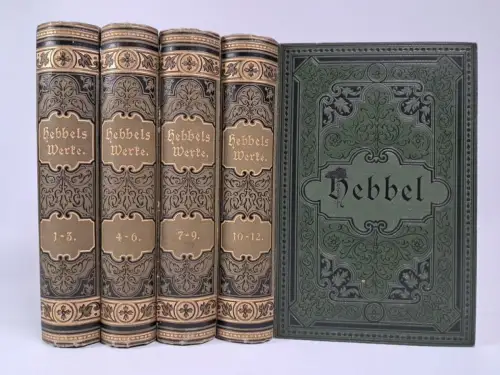 Buch: Friedrich Hebbels Sämtliche Werke in zwölf Bänden, Reclam, 12 in 4 Bänden