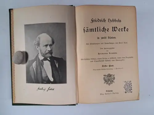 Buch: Friedrich Hebbels Sämtliche Werke in zwölf Bänden, Reclam, 12 in 4 Bänden