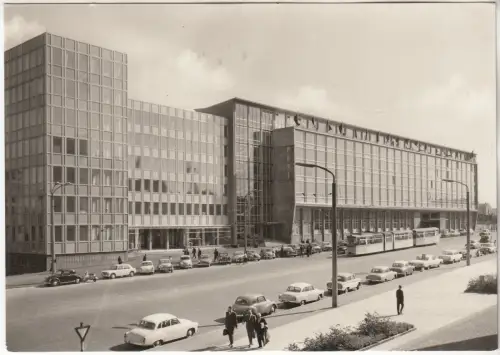 AK Messestadt Leipzig - Hauptpost, ca. 1966, Dick-Foto-Verlag, Postkarte, gut