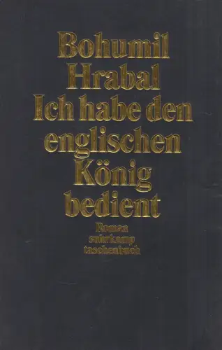 Buch: Ich habe den englischen König bedient, Hrabal, Bohumil, 1998, Suhrkamp
