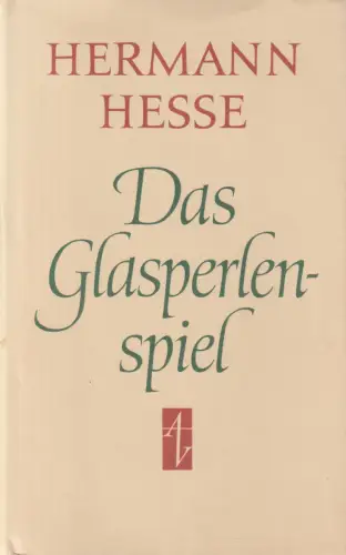 Buch: Das Glasperlenspiel, Hermann Hesse, 1977, Aufbau, gebraucht, sehr gut