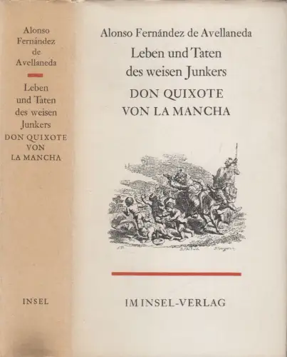 Buch: Leben und Taten des weisen Junkers Don Quixote von La Mancha, Avellaneda