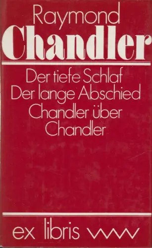 Buch: Der tiefe Schlaf... Raymond Chandler, 1977, Volk & Welt, Ex libris