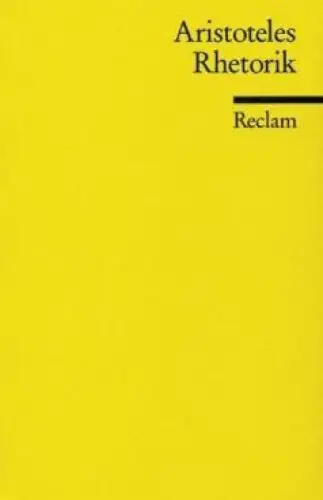 Buch: Rhetorik, Aristoteles, 2007, Reclam Verlag, gebraucht, sehr gut