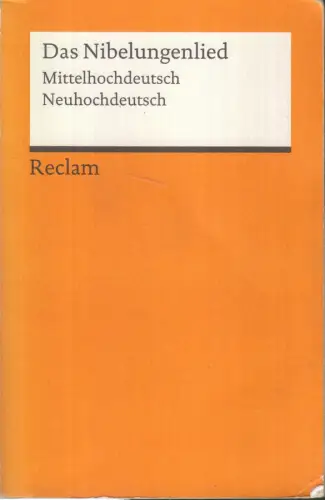 Buch: Das Nibelungenlied, Schulze, Ursula, 2013, Reclam Verlag, sehr gut