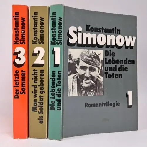 Buch: Die Lebenden und die Tote. Romantrilogie, 3 Bände. K. Simonow, 1981