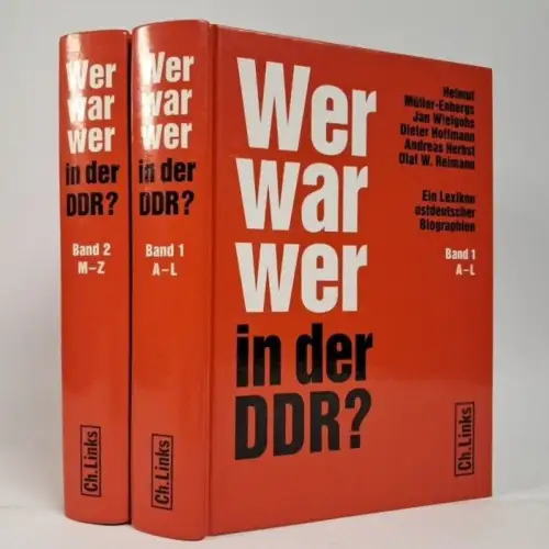 Buch: Wer war wer in der DDR? 2 Bände, H. Müller-Enbergs u.a., 2006, Ch. Links