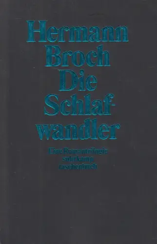 Buch: Die Schlafwandler, Hermann Broch, 1996, Suhrkamp, gebraucht, sehr gut