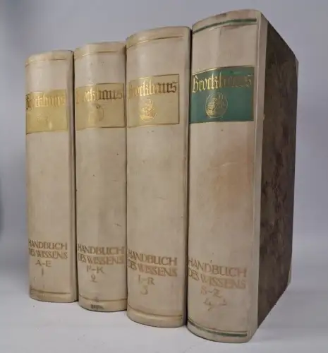 Buch: Brockhaus Handbuch des Wissens in vier Bänden, F. A. Brockhaus, 4 Bände