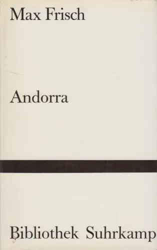 Buch: Andorra, Max Frisch, Bibliothek Suhrkamp, 1965, Suhrkamp Verlag