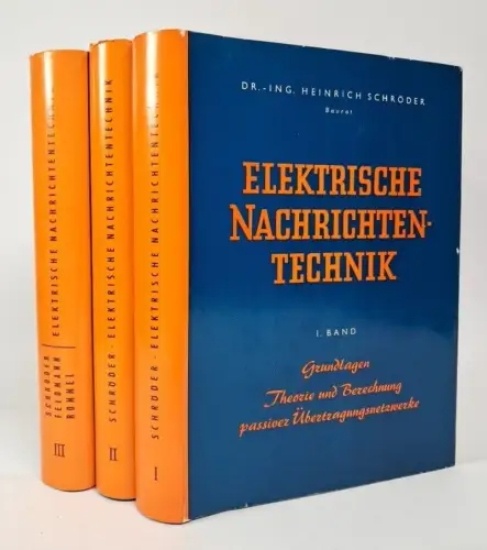 Buch: Elektrische Nachrichtentechnik 1-3, Heinrich Schröder, 3 Bände, 1959 ff.