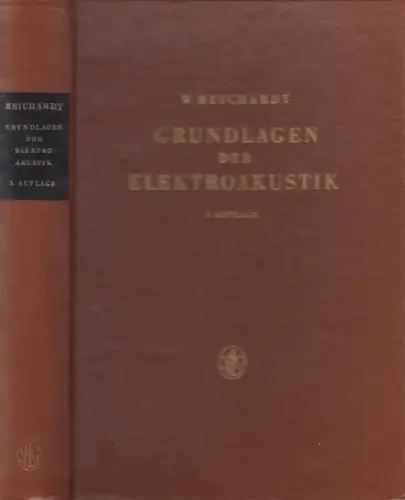 Buch: Grundlagen der Elektroakustik, W. Reichardt, 1960, Geest & Portig