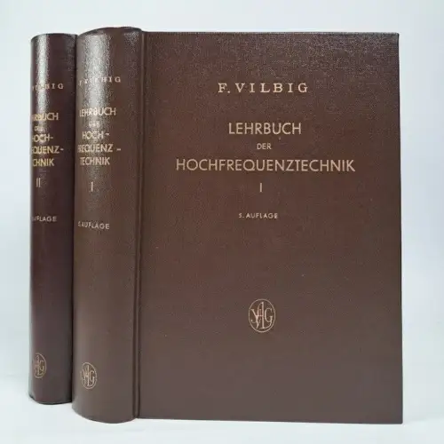 Buch: Lehrbuch der Hochfrequenztechnik 1+2, Fritz Vilbig, 1960, Geest & Portig