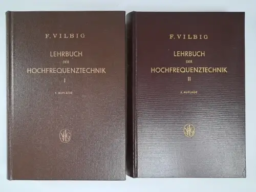 Buch: Lehrbuch der Hochfrequenztechnik 1+2, Fritz Vilbig, 1960, Geest & Portig