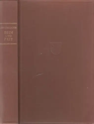Buch: Sein und Zeit, Heidegger, Martin. 1967, Max Niemeyer Verlag GmbH