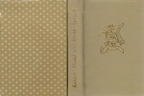 Buch: Katzen, Hund- und Pferde-Sprüch, Tenzler, Gisela. 1987, gebraucht, gut