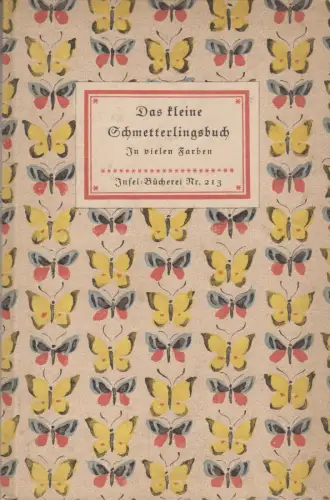 Insel-Bücherei 213, Das kleine Schmetterlingsbuch. Die Tagfalter, Schnack