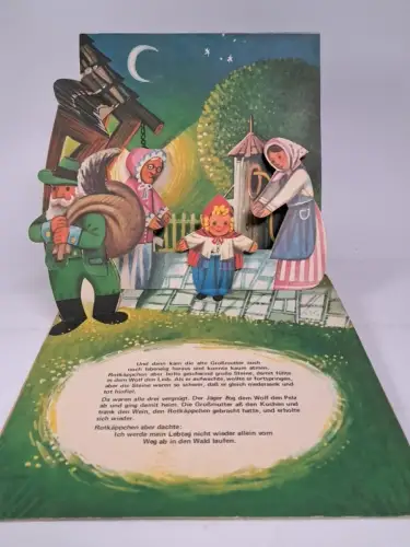 Pop-up-Buch: Rotkäppchen, Vojtech Kubasta, 1971, Orbis Verlag, gebraucht, gut