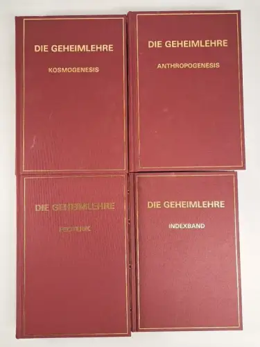 Buch: Die Geheimlehre I-IV, H. P.  Blavatsky, 1998, Editions Masques, Reprint