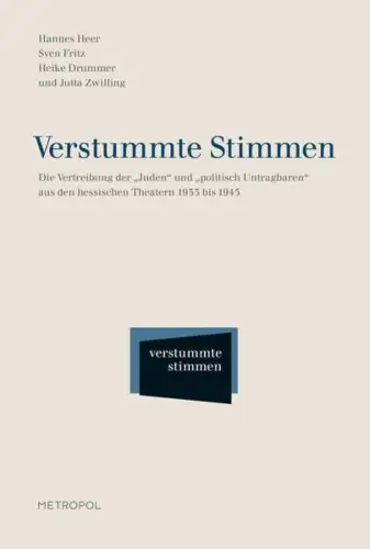 Buch: Verstummte Stimmen, Heer, Hannes, 2011, Metropol, gebraucht, sehr gut