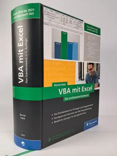 Buch: VBA mit Excel, Das umfassende Handbuch, Bernd Held, 2022, Rheinwerk