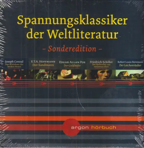 CD-Box: Spannungsklassiker der Weltliteratur, Conrad, Schiller, Stevenson, u.a.