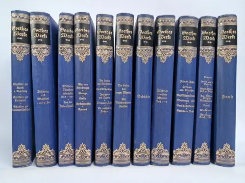 Buch: Goethes Werke. 11 Bände, Hafis-Bücherei, Verlag H. Fikentscher