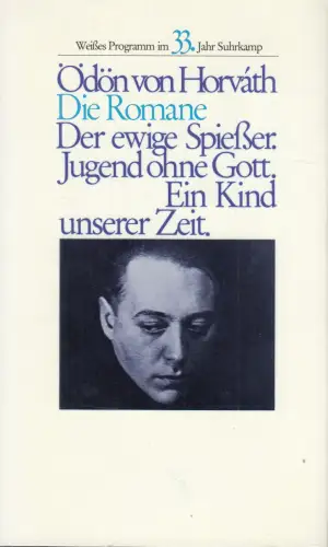 Buch: Die Romane, Horvath, Ödön von, 1983, Suhrkamp, gebraucht, sehr gut