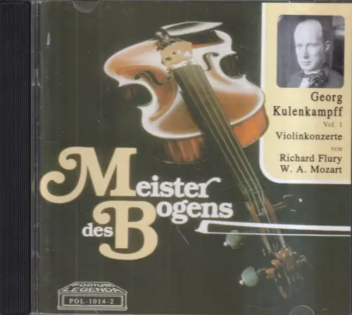 CD: Georg Kulenkampff, Meister des Bogens - Violinkonzerte, 1991, Podium