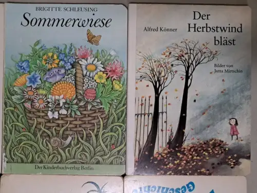 12 Kinder Pappbücher: Windkinder, Nasenbaum, Das A-B-C, Sommerwiese, Herbstwind