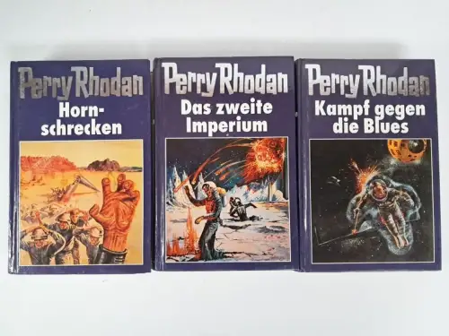 3 Bücher Perry Rhodan 18-20 (blau): 4. Zyklus: Das Zweite Imperium, Bertelsmann
