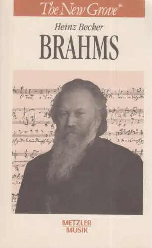 Buch: Brahms, Becker, Heinz, 1993, Verlag J. B. Metzler, gebraucht, gut