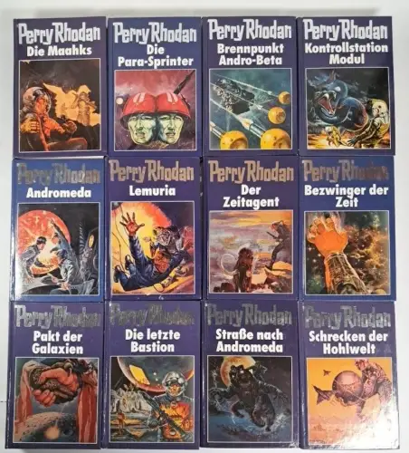 12 Bücher Perry Rhodan 21-32 (blau): 5. Zyklus: Die Meister der Insel