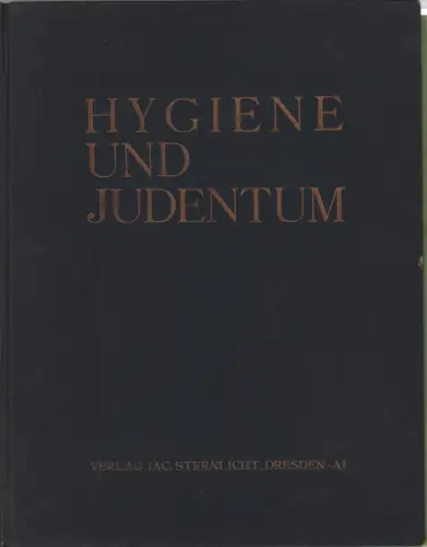 Buch: Hygiene und Judentum, Goldmann, Felix u.a., 1930, gebraucht, gut