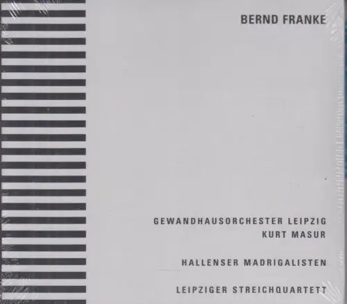 CD: Kurt Masur u.a., Bernd Franke. 2004, Gewandhausorchester Leipzig, wie neu