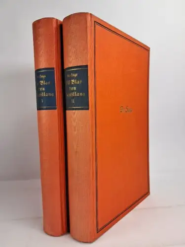 Buch: Die Geschichte des Gil Blas von Santillana 1+2, Le Sage, 1938, Hendel