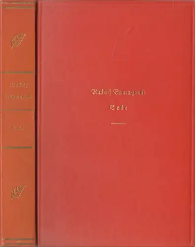 Buch: Erde, Eine Novelle, Rudolf Baumgardt, 1928, Reclam Verlag, mit Exlibris