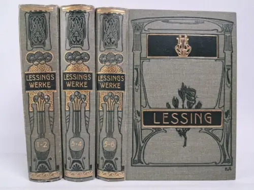Buch: Gotthold Ephraim Lessings Werke in sechs Bänden, Weichert, 6 in 3 Bänden