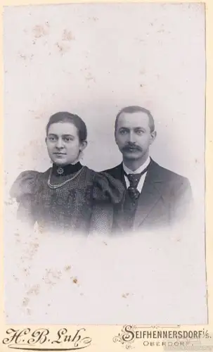 Fotografie Luh, Seifhennersdorf - Portrait Bürgerliches Paar, Fotografie