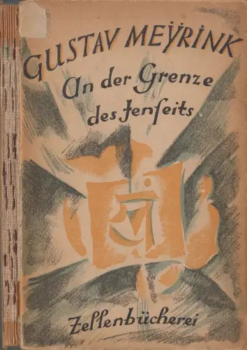Buch: An der Grenze des Jenseits, Gustav Meyrink, 1923, Dürr & Weber Verlag