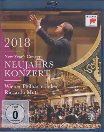 Blu-ray: Neujahrskonzert 2018, Riccardo Muti, Wiener Philharmoniker, Klassik