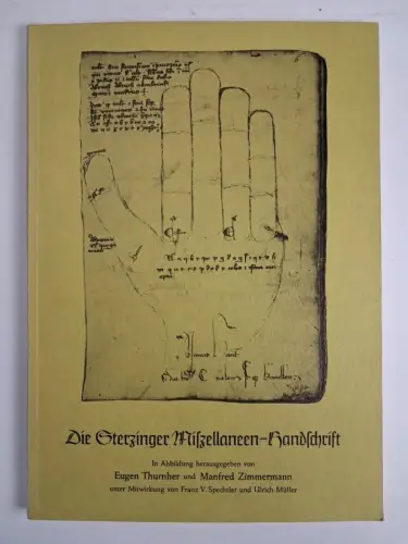 Buch: Die Sterzinger Miszellaneen-Handschrift, 1979, Kümmerle Verlag