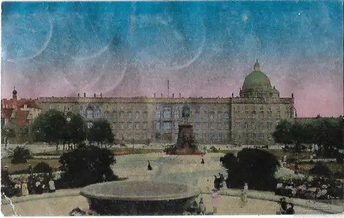AK Berlin. Kgl. Schloss u. Lustgarten. ca. 1919, Postkarte. Serien Nr, ca. 1919