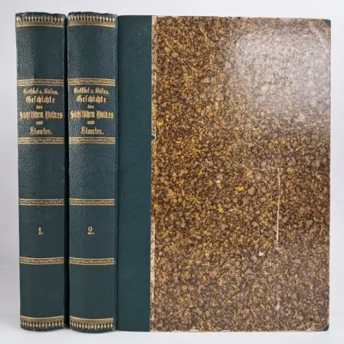 Buch: Geschichte des Sächsischen Volkes und Staates 1+2, Gretschel & Bülau, 1847