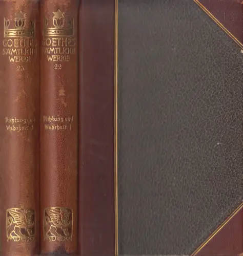 Buch: Goethes Sämtliche Werke Jubiläums-Ausgabe Band 22+23, Dichtung & Wahrheit
